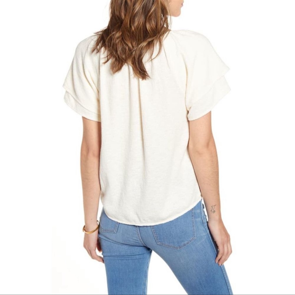 Madewell Short tiered sleeves top - Picture 4 of 9